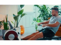 Remo Magnético para Casa , 16 Niveles, LCD, Bluetooth, Doble Riel, Ultra Silencioso, 160kg, Asiento Ergonómico, Plegable, Compatible con APP^MERACH Best