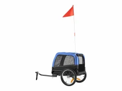 Remolque bicicleta SucceBuy para Perro, Carga 30 kg, Porta Animales de Compañía de Bicicletas, Marco Plegable Fácil con Rueda a Liberación Rápida, Reflector Azul Online