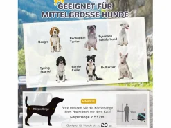Remolque para perros, práctico y seguro, tejido Oxford impermeable, ventilado, color (130x73x90cm)^ Best