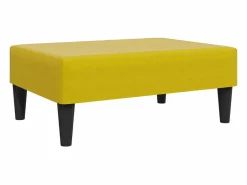 Reposapiés 77x55x31 cm terciopelo Amarillo New