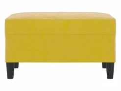 Reposapiés 70x55x41 cm Terciopelo Amarillo Clearance