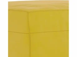 Reposapiés 70x55x41 cm Terciopelo Amarillo Clearance