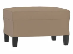 Reposapiés Cappuccino 60x50x41 cm Piel Sintética Marru00f3n Outlet