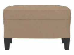 Reposapiés Cappuccino 60x50x41 cm Piel Sintética Marru00f3n Outlet