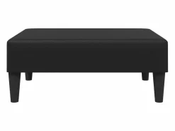 Reposapiés de cuero sintético 77x55x31 cm ES525290 Negro Discount