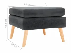 Reposapiés|Reposapiés de tela oscuro ES33824