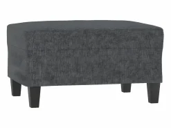 Reposapiés de tela oscuro 70x55x41 cm ES31143^ Clearance