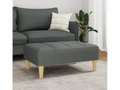 Reposapiés de tela oscuro 77x55x31 cm Gris Sale