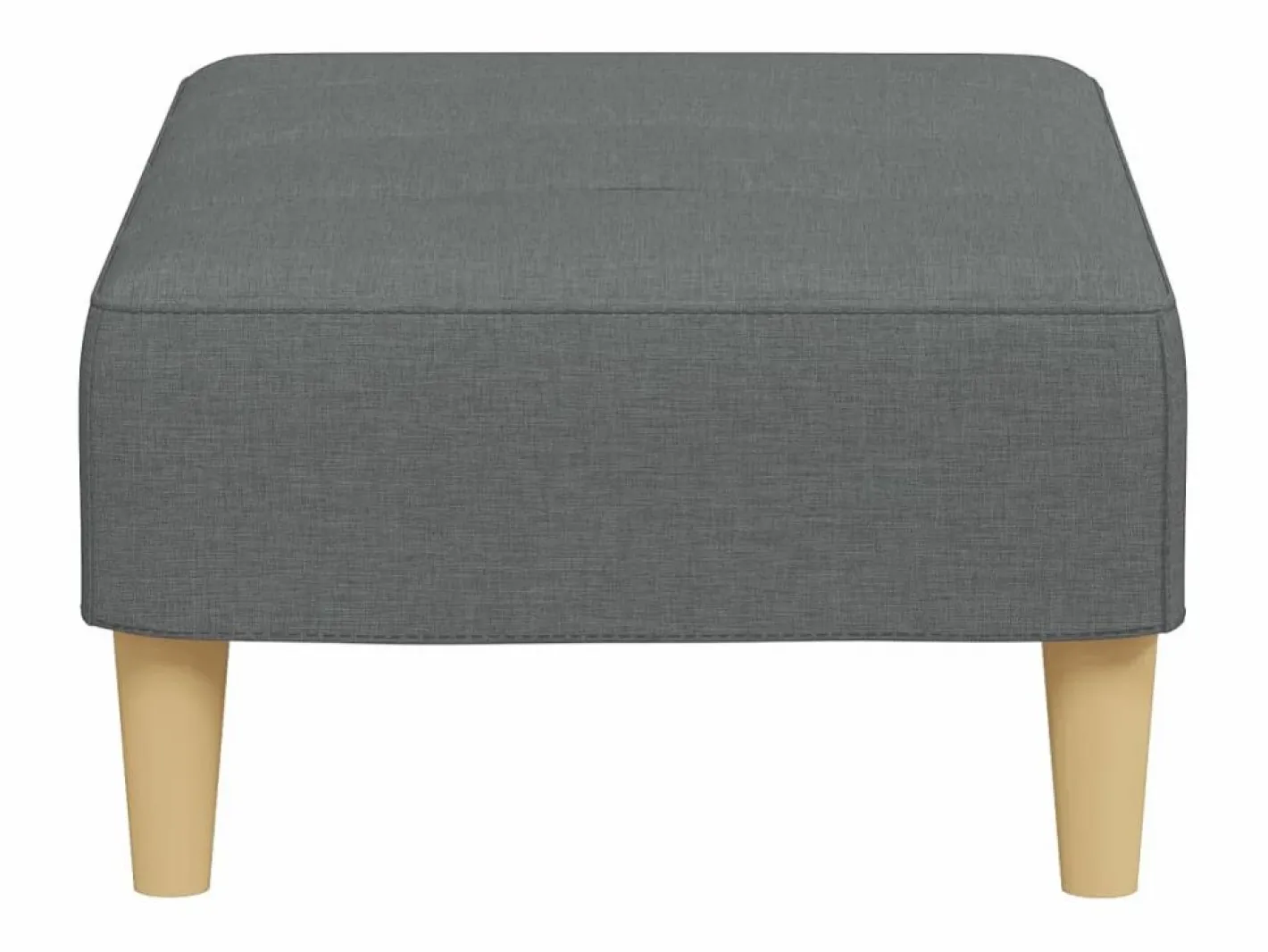 Reposapiés de tela oscuro 77x55x31 cm Gris Sale
