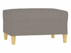 vidaxl Reposapiés de tela gris taupe 70x55x41 cm Topo Hot