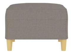 vidaxl Reposapiés de tela gris taupe 70x55x41 cm Topo Hot