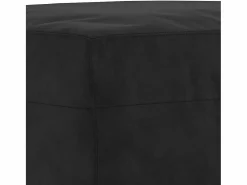 Reposapiés de terciopelo 70x55x41 cm ES14570 Negro New