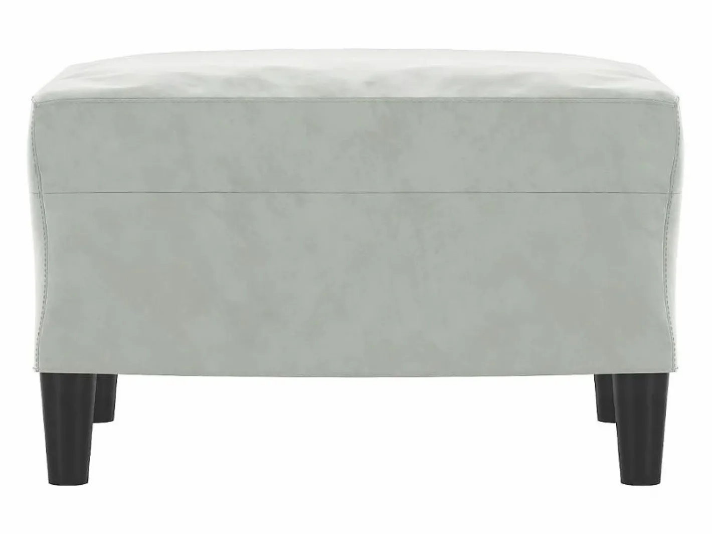 Reposapiés Claro 60x50x41 cm Terciopelo Gris New