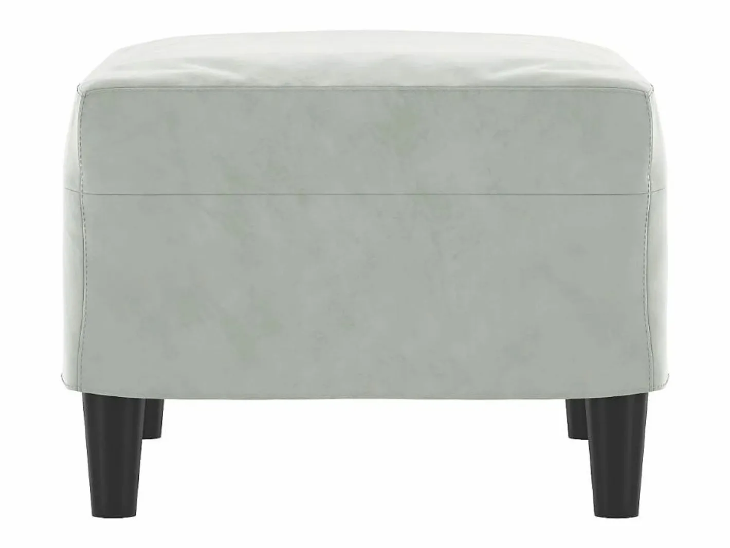 Reposapiés Claro 60x50x41 cm Terciopelo Gris New