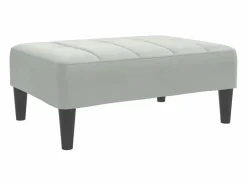 Reposapiés claro 77x55x31 cm terciopelo^ Discount