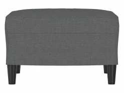 Reposapiés oscuro 60x50x41 cm Tela Gris Clearance