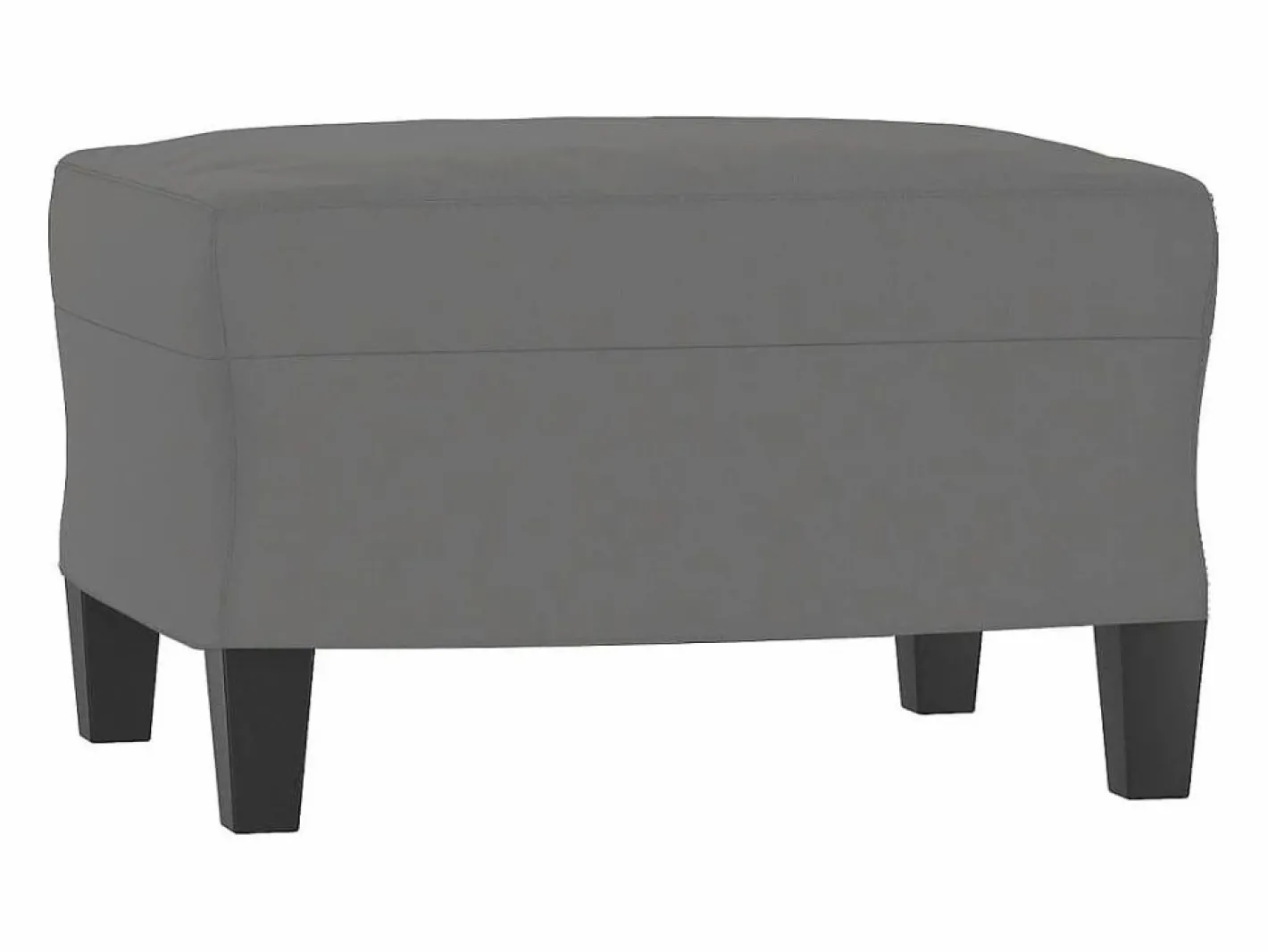Reposapiés Oscuro 60x50x41 cm Tejido Microfibra Gris Best