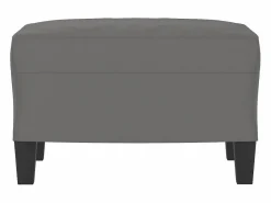 Reposapiés Oscuro 60x50x41 cm Tejido Microfibra Gris Best