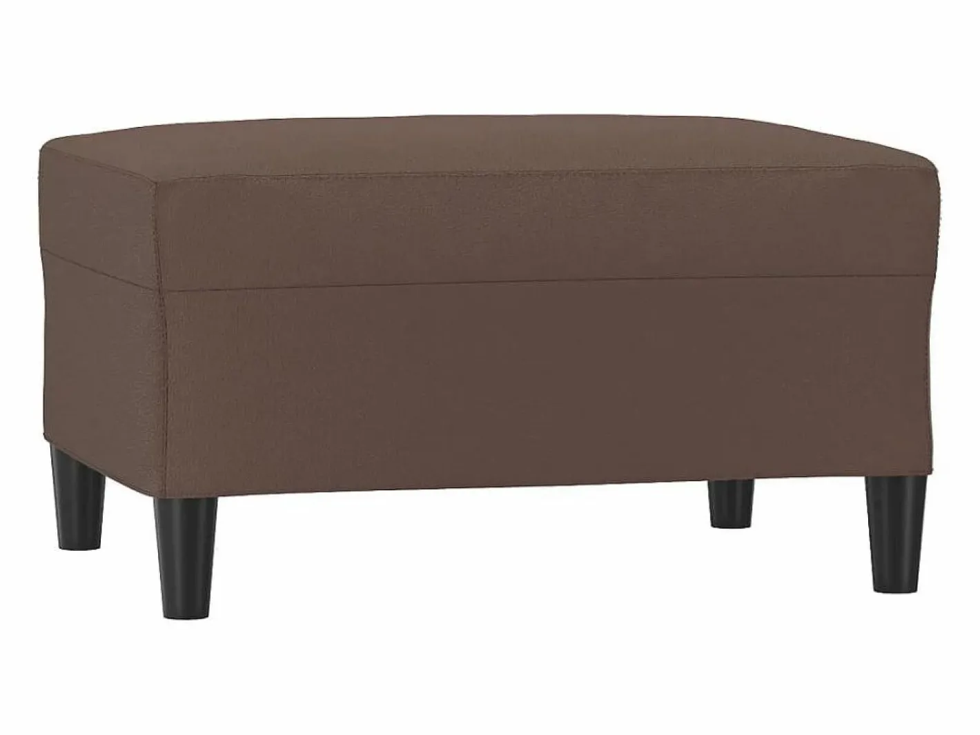 Reposapiés marrón 70x55x41 cm Piel sintética^ Discount