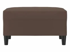 Reposapiés marrón 70x55x41 cm Piel sintética^ Discount