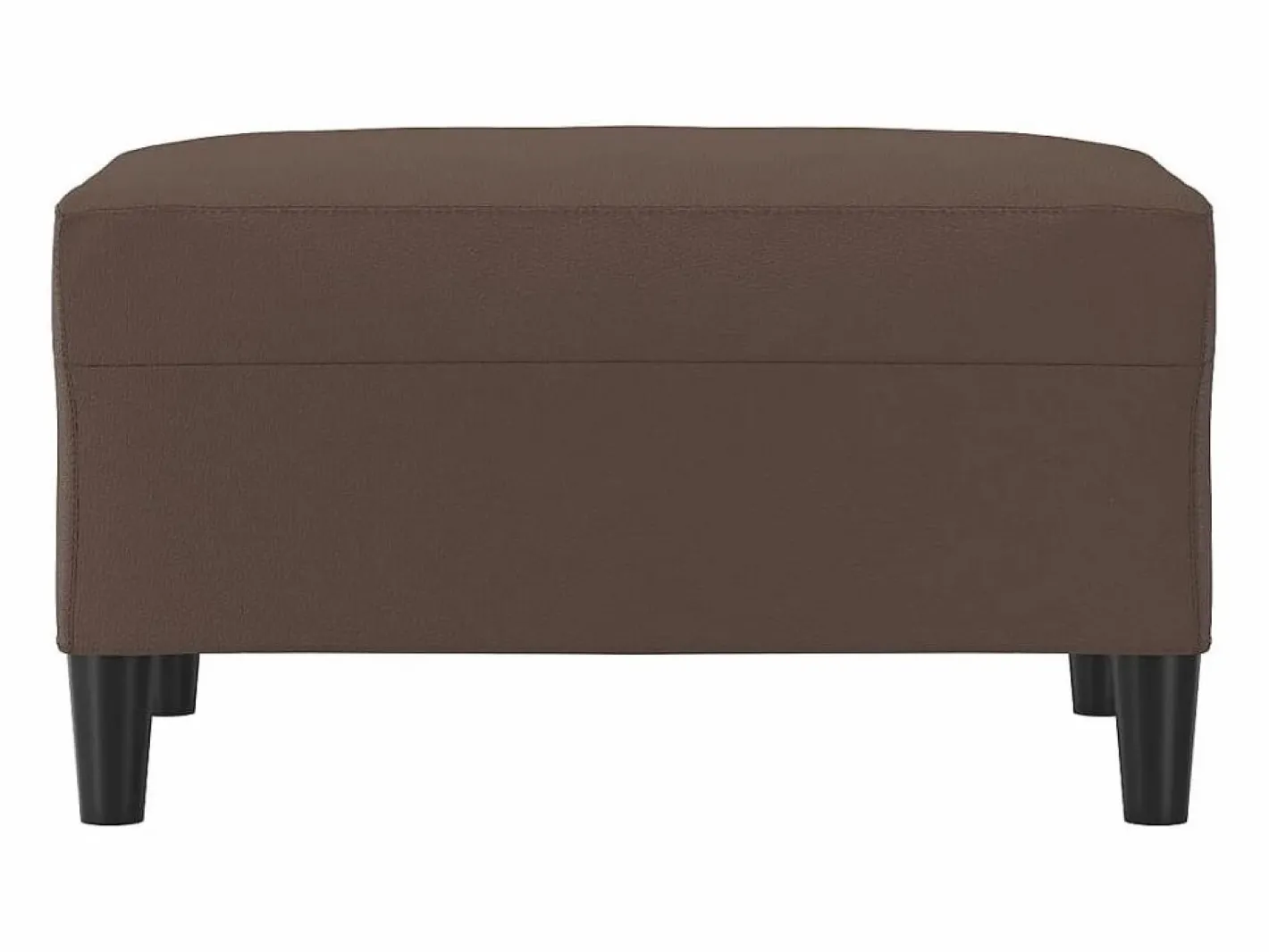 Reposapiés marrón 70x55x41 cm Piel sintética^ Discount