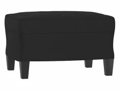 Reposapiés 60x50x41 cm Tejido Microfibra Negro Sale
