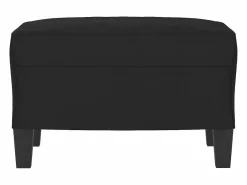 Reposapiés 60x50x41 cm Tejido Microfibra Negro Sale
