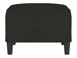 Reposapiés 70x55x41 cm Tela Negro Clearance