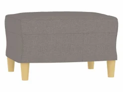 Reposapiés Taupe 60x50x41 cm Tela^ Discount