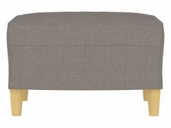 Reposapiés Taupe 60x50x41 cm Tela^ Discount