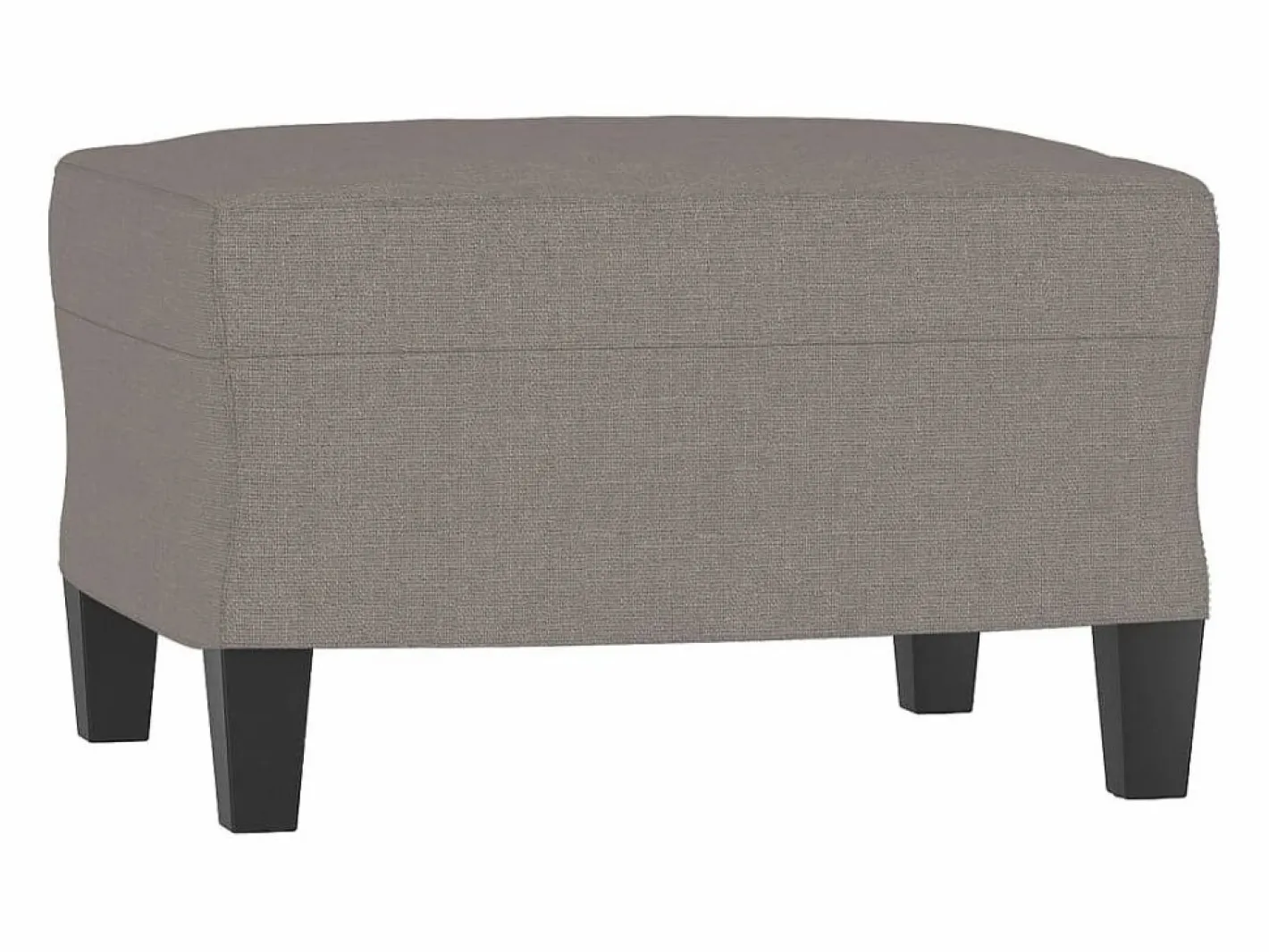 Reposapiés Taupe 60x50x41 cm Tela Gris
