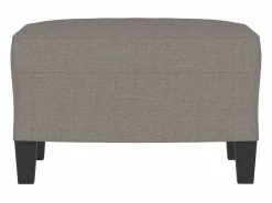 Reposapiés Taupe 60x50x41 cm Tela Gris