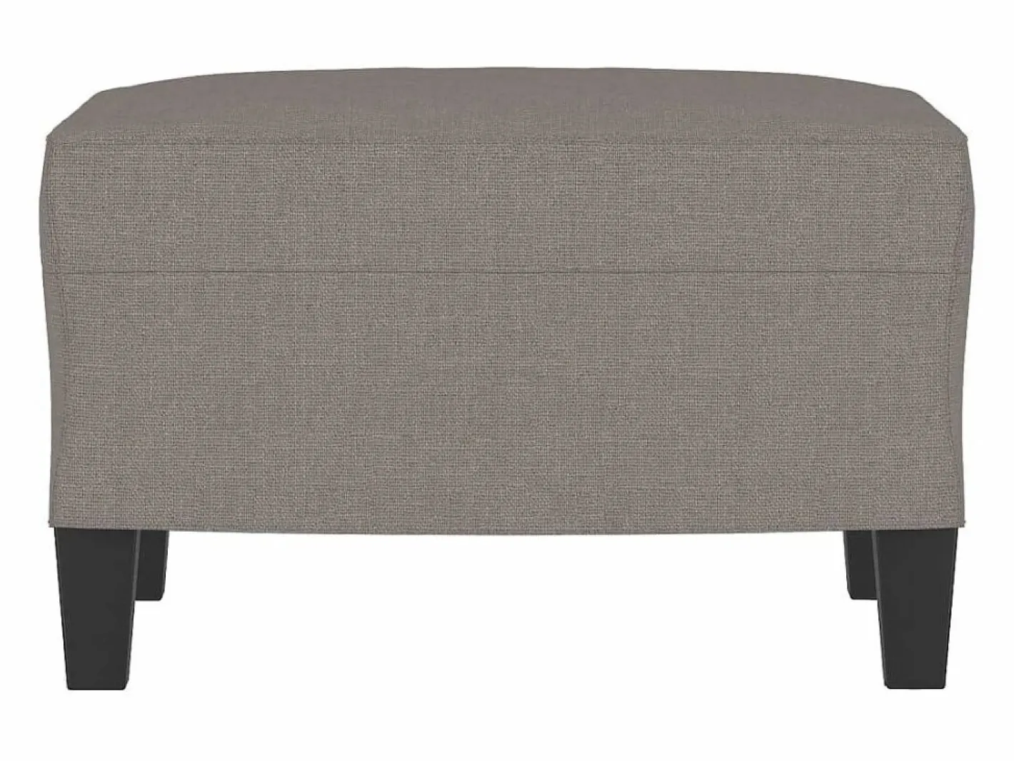 Reposapiés Taupe 60x50x41 cm Tela Gris