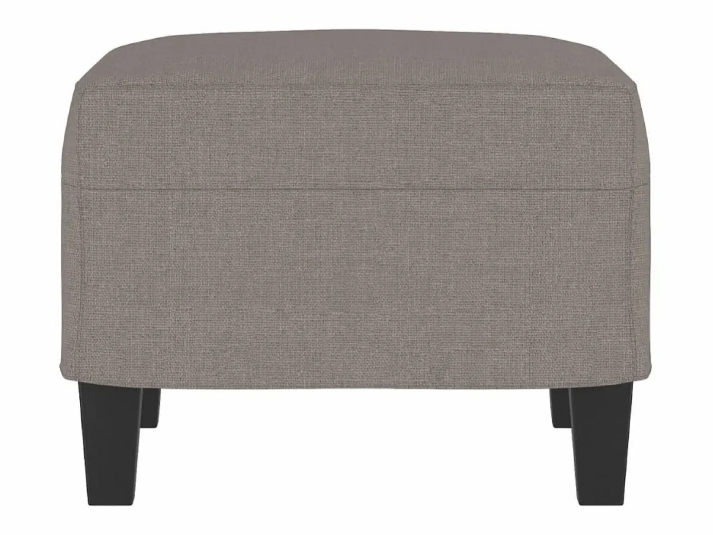 Reposapiés Taupe 60x50x41 cm Tela Gris