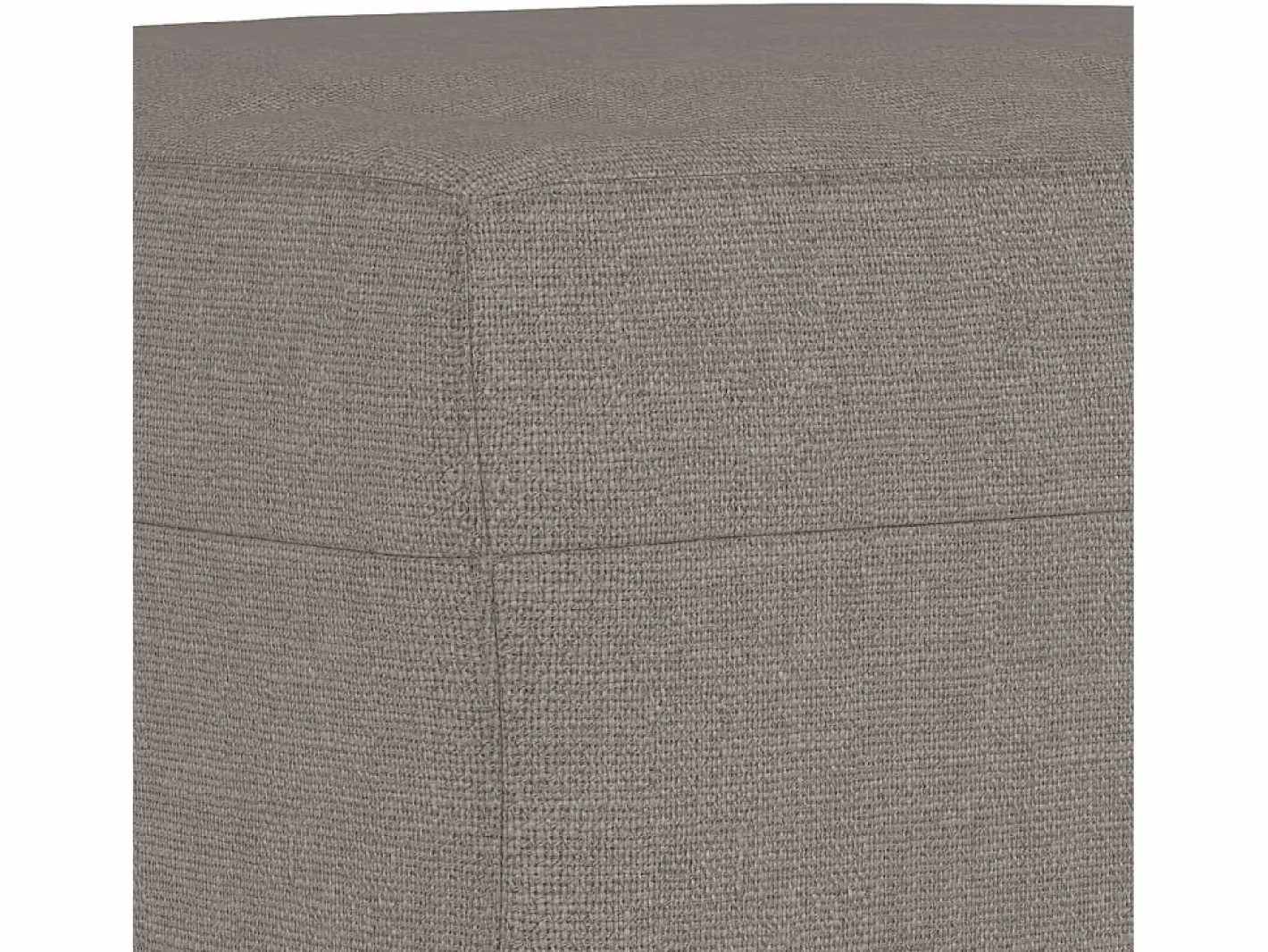 Reposapiés Taupe 60x50x41 cm Tela Gris