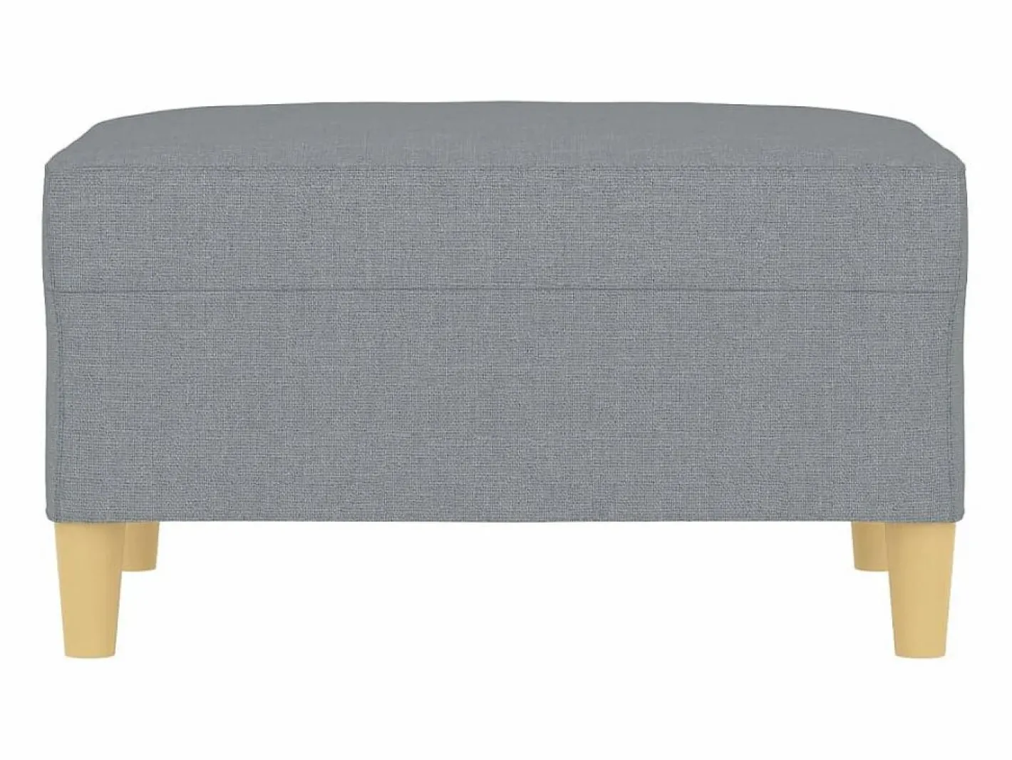 Reposapiés Tela Claro 70x55x41 cm Gris Best