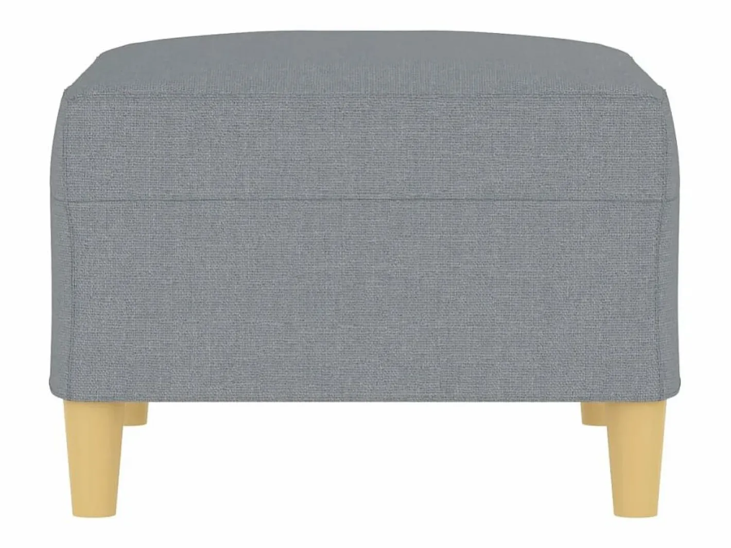 Reposapiés Tela Claro 70x55x41 cm Gris Best