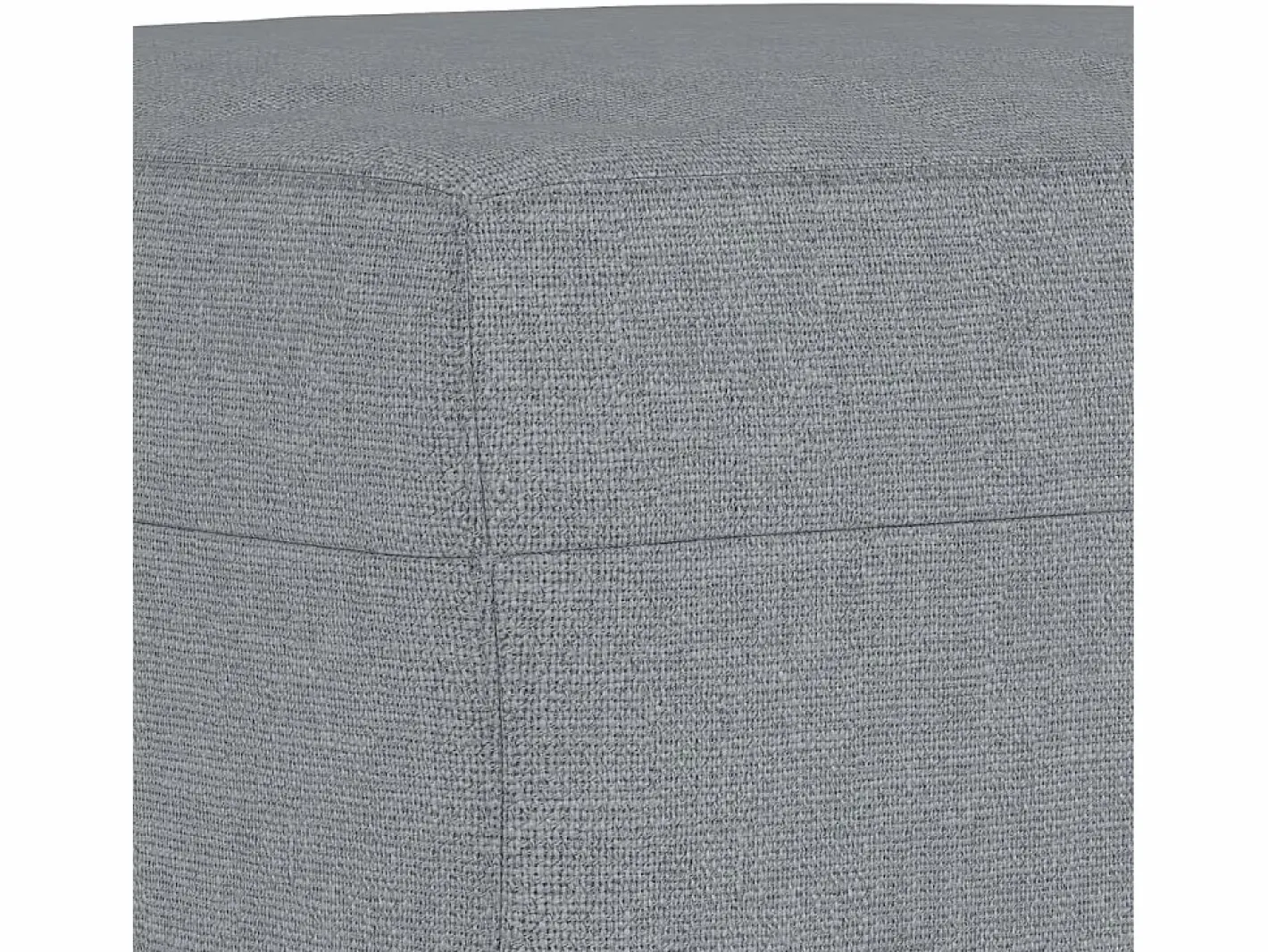 Reposapiés Tela Claro 70x55x41 cm Gris Best