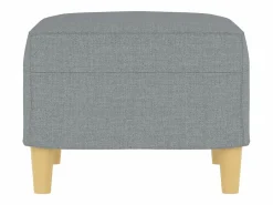 Reposapiés Tela Claro 60x50x41 cm Gris Clearance