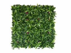 Vente-unique Panel Plantas Artificiales|Panel Plantas Artificiales|Revestimiento mural de vegetal sintético IKAZ - Pack de 1m² -