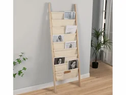 Revistero Xoel en tela y madera con 8 secciones^VS Venta-stock Online