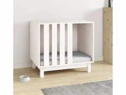 Rivoli Caseta para perros madera maciza de pino 70x50x62 cm^Garden Furniture Clearance