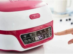 Robot de cocina pastelero Cake Factory Délices 1100W blanco/frambuesa con 5 programas y moldes CreaBake incluidos^Tefal Hot