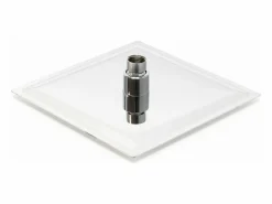 Helloshop26 Rociador de ducha cuadrado con efecto lluvia 40 x 40 cm acero inoxidable 16_0000627 Gris