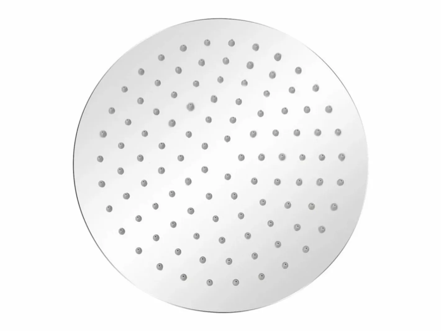 Helloshop26 Rociador de ducha de inmersión redondo de acero inoxidable de 25 cm 02_0003099 Gris Discount