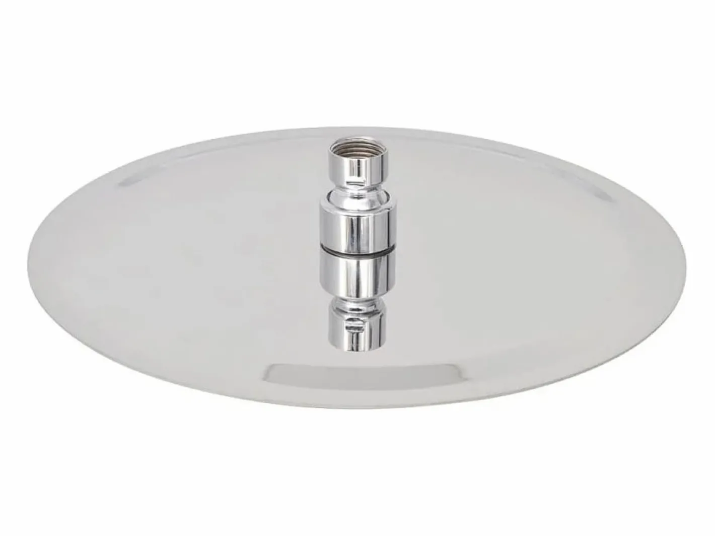 Helloshop26 Rociador de ducha de inmersión redondo de acero inoxidable de 25 cm 02_0003099 Gris Discount