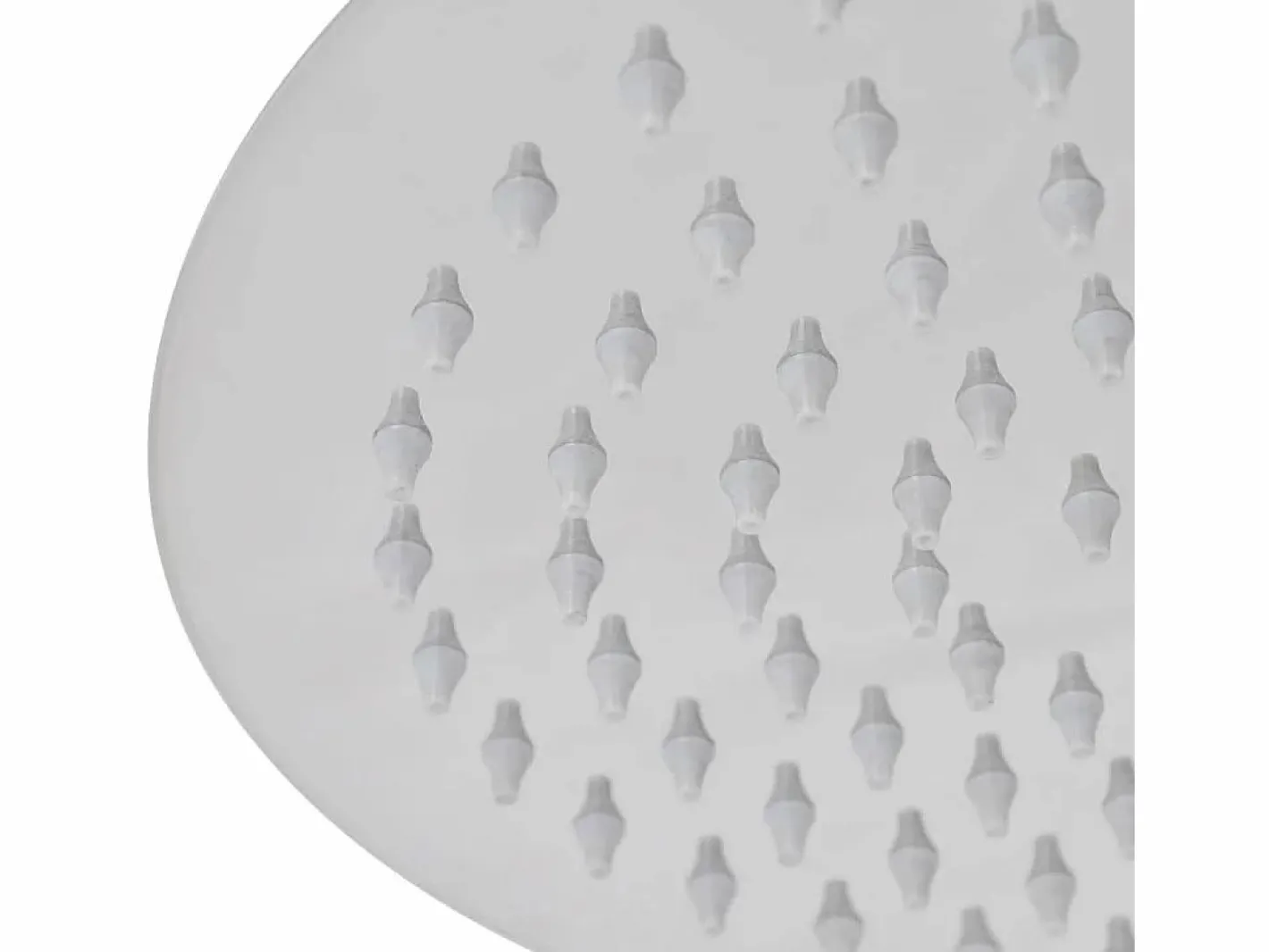 Helloshop26 Rociador de ducha de inmersión redondo de acero inoxidable de 25 cm 02_0003099 Gris Discount