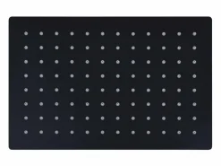 Helloshop26 Rociador de ducha de lluvia cabezal de ducha accesorio de baño acero inoxidable 30 x 20 cm rectangular negro 02_0002082 Gris New