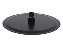 Rociador de ducha de lluvia cabezal de ducha accesorio de baño acero inoxidable 25 cm redondo negro 02_0002073^Helloshop26 Outlet