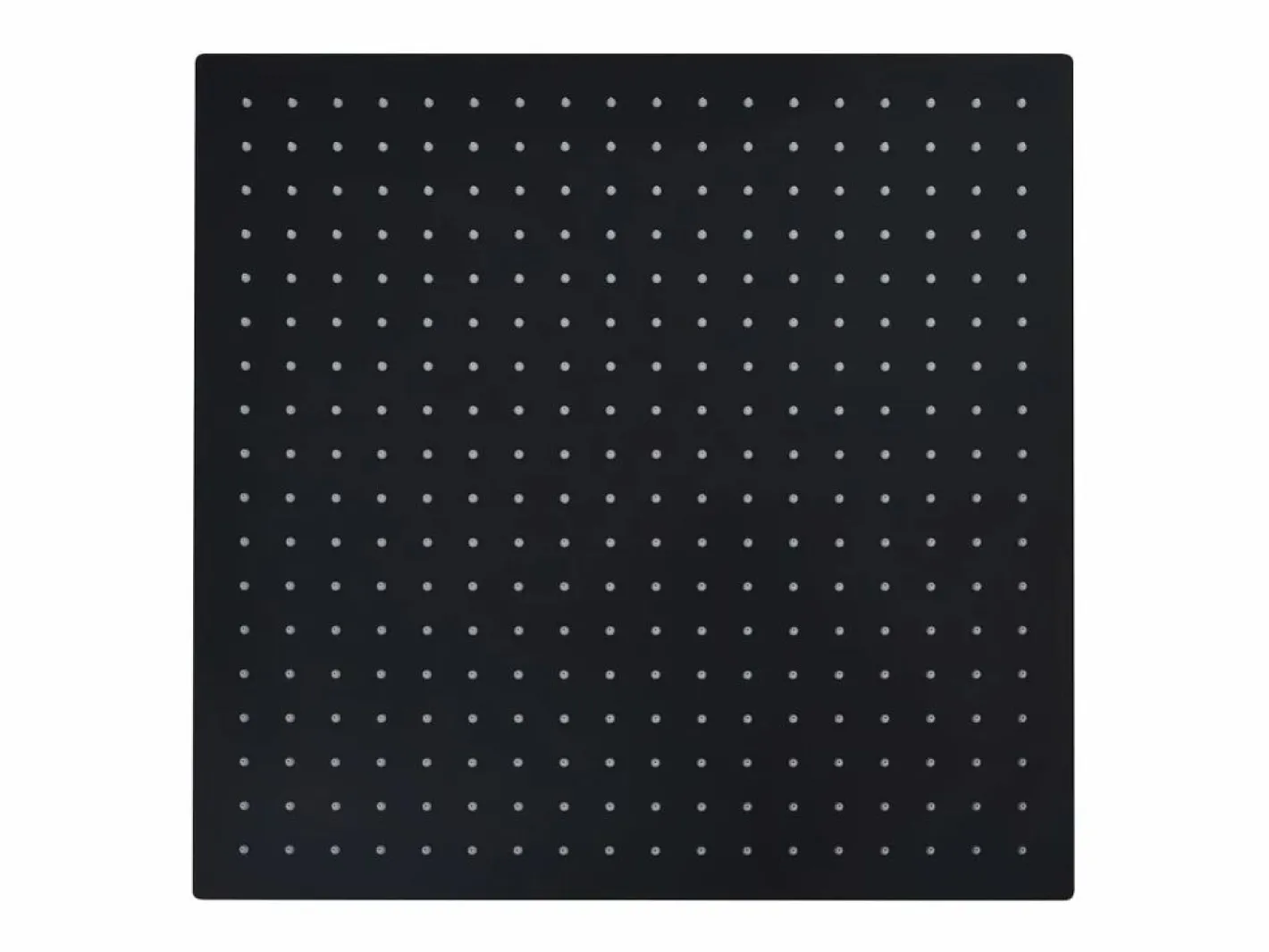 Helloshop26 Rociador de ducha de lluvia cabezal de ducha accesorio de baño acero inoxidable 50 x 50 cm cuadrado negro 02_0002081 Gris